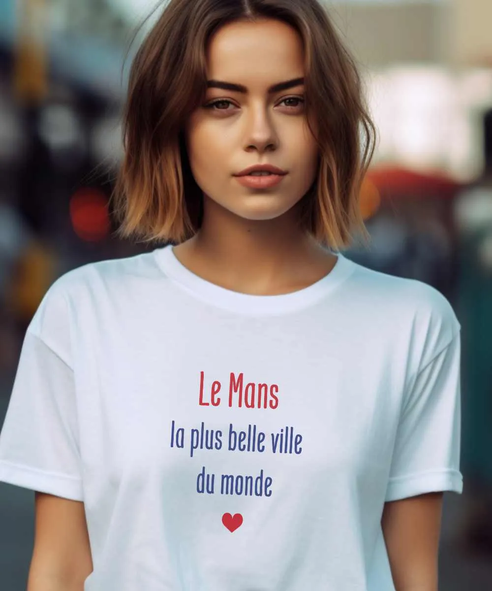 T-Shirt Le Mans la plus belle ville du monde