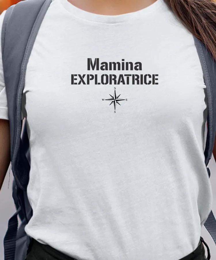 T-Shirt Mamina exploratrice Pour femme