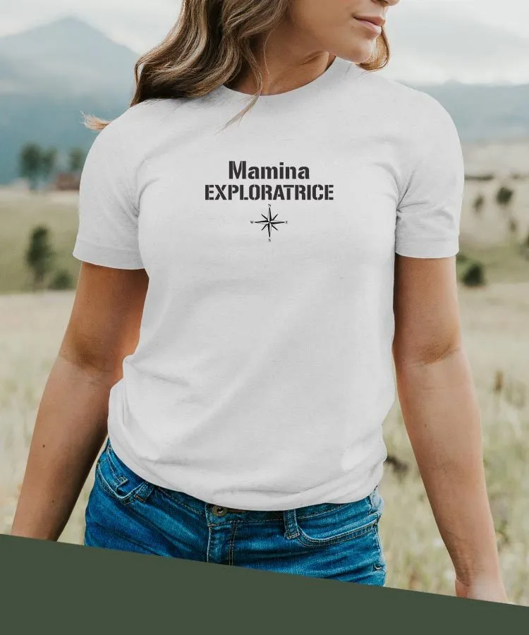 T-Shirt Mamina exploratrice Pour femme