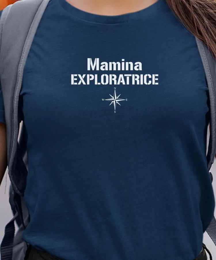 T-Shirt Mamina exploratrice Pour femme