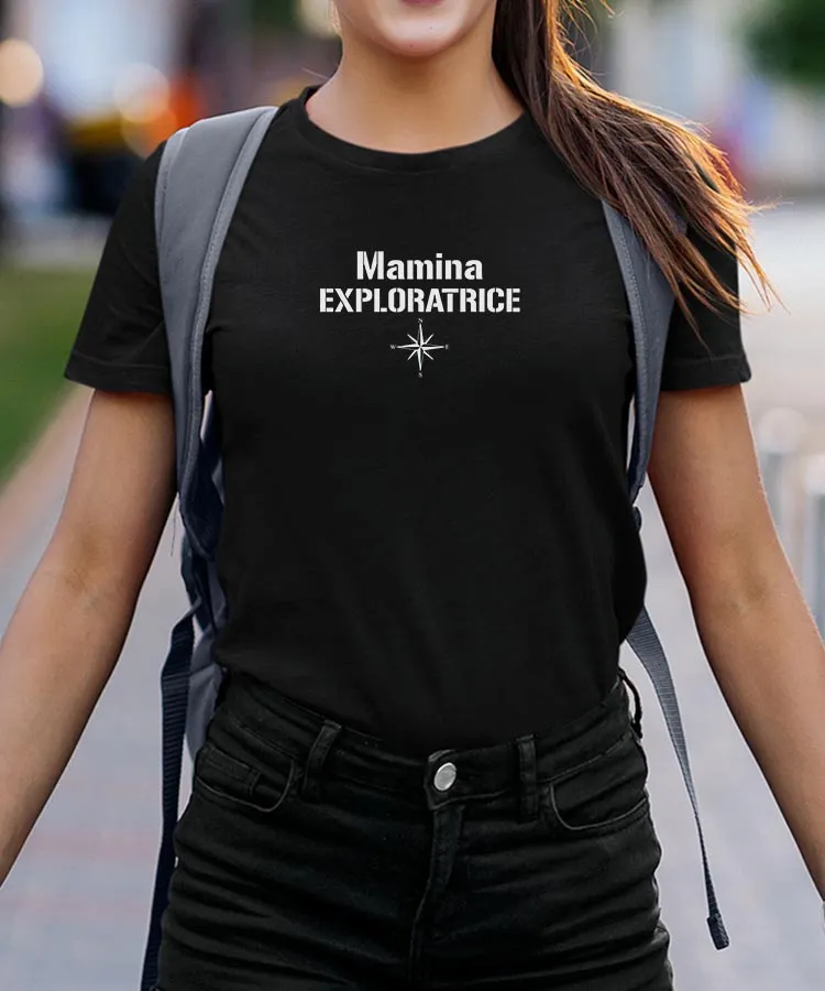 T-Shirt Mamina exploratrice Pour femme