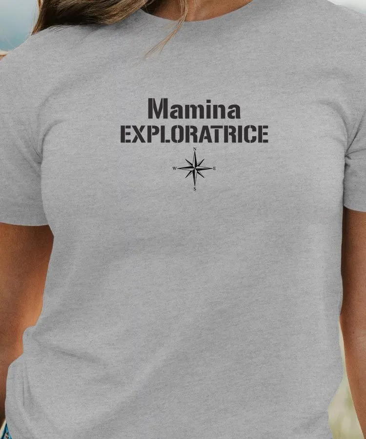 T-Shirt Mamina exploratrice Pour femme