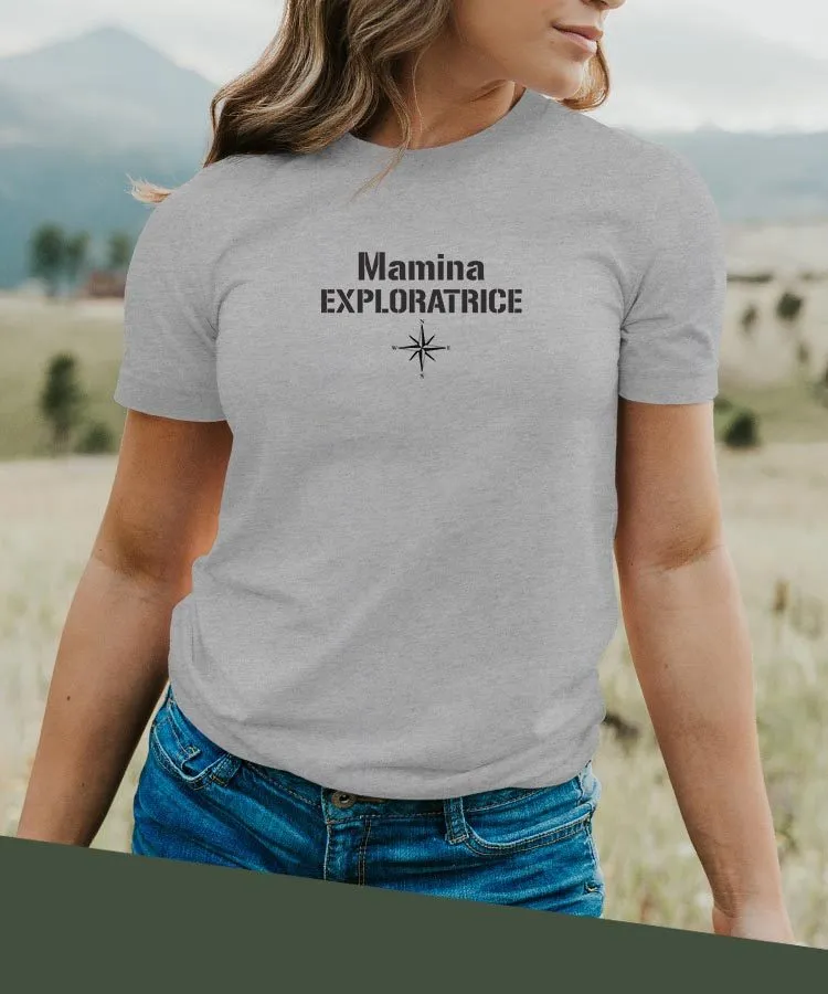 T-Shirt Mamina exploratrice Pour femme