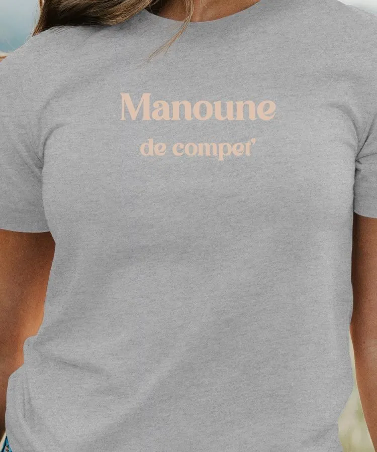 T-Shirt Manoune de compet' Pour femme