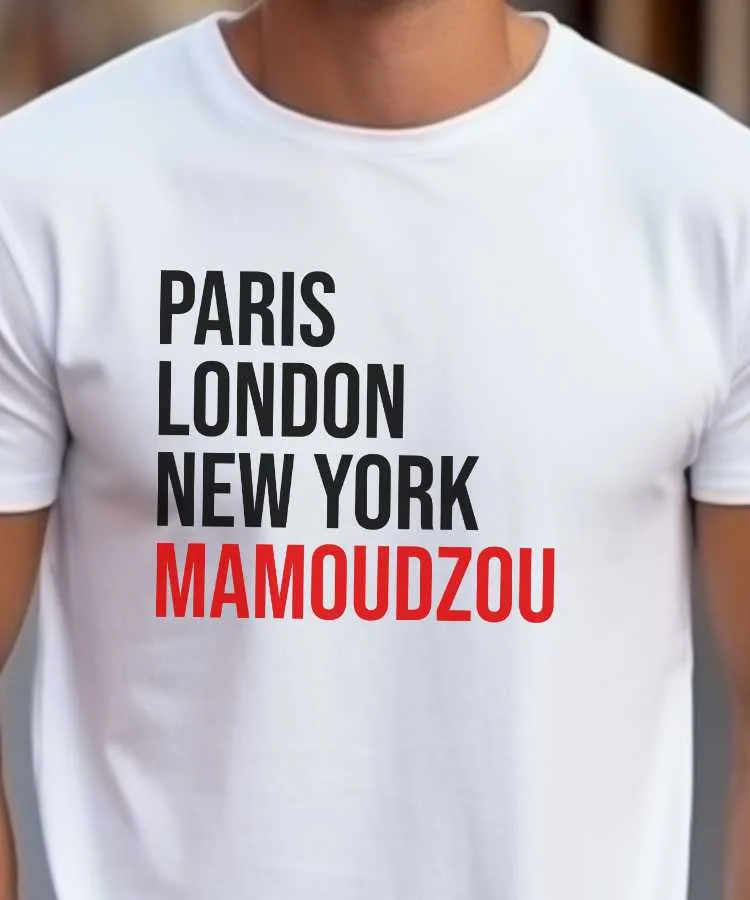 T-Shirt Paris London New York Mamoudzou