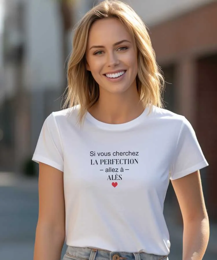 T-Shirt Si vous cherchez la perfection allez à Alès