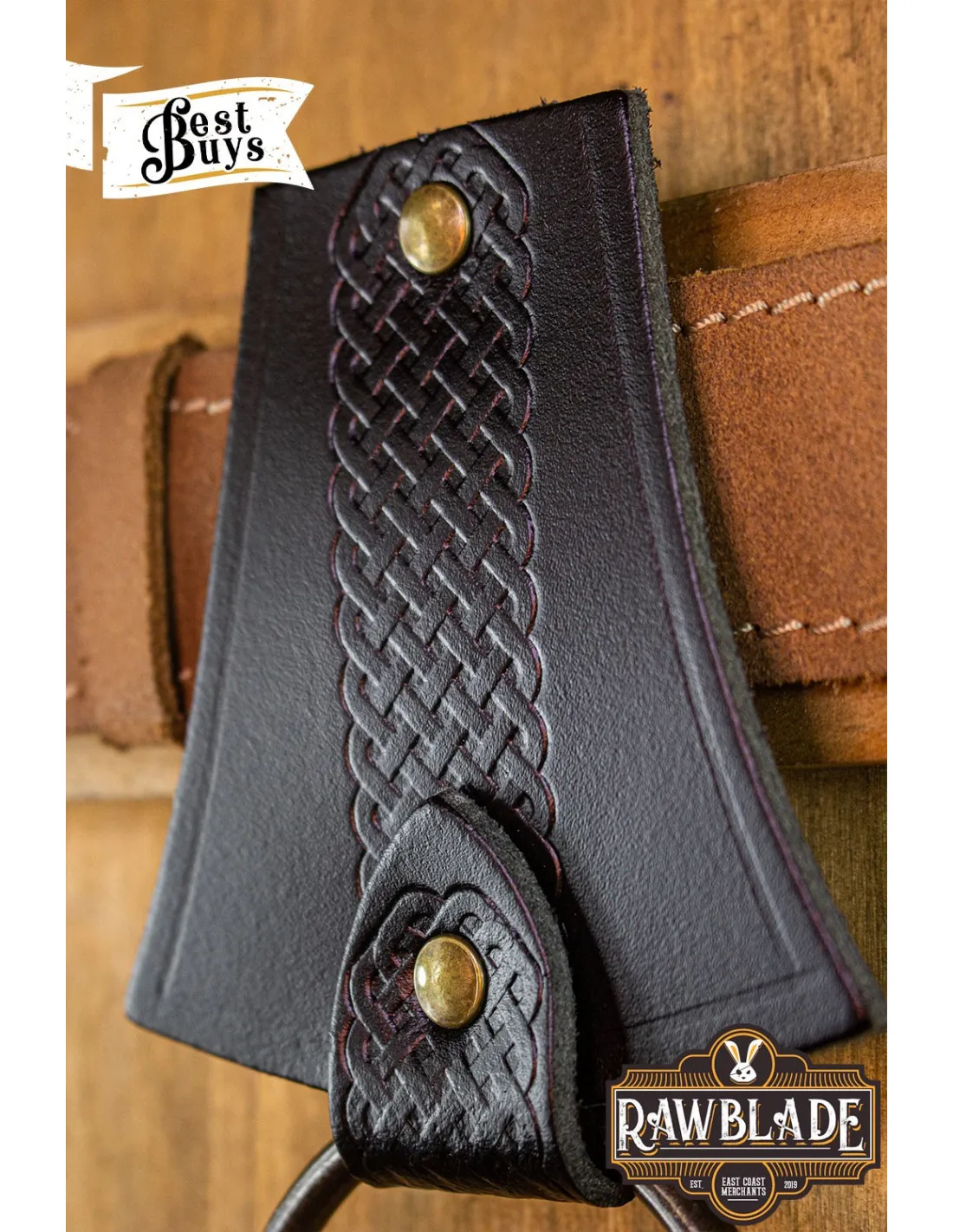 Tahalí Nuada de ceinture pour armes - Noir ⚔️ Boutique Épées