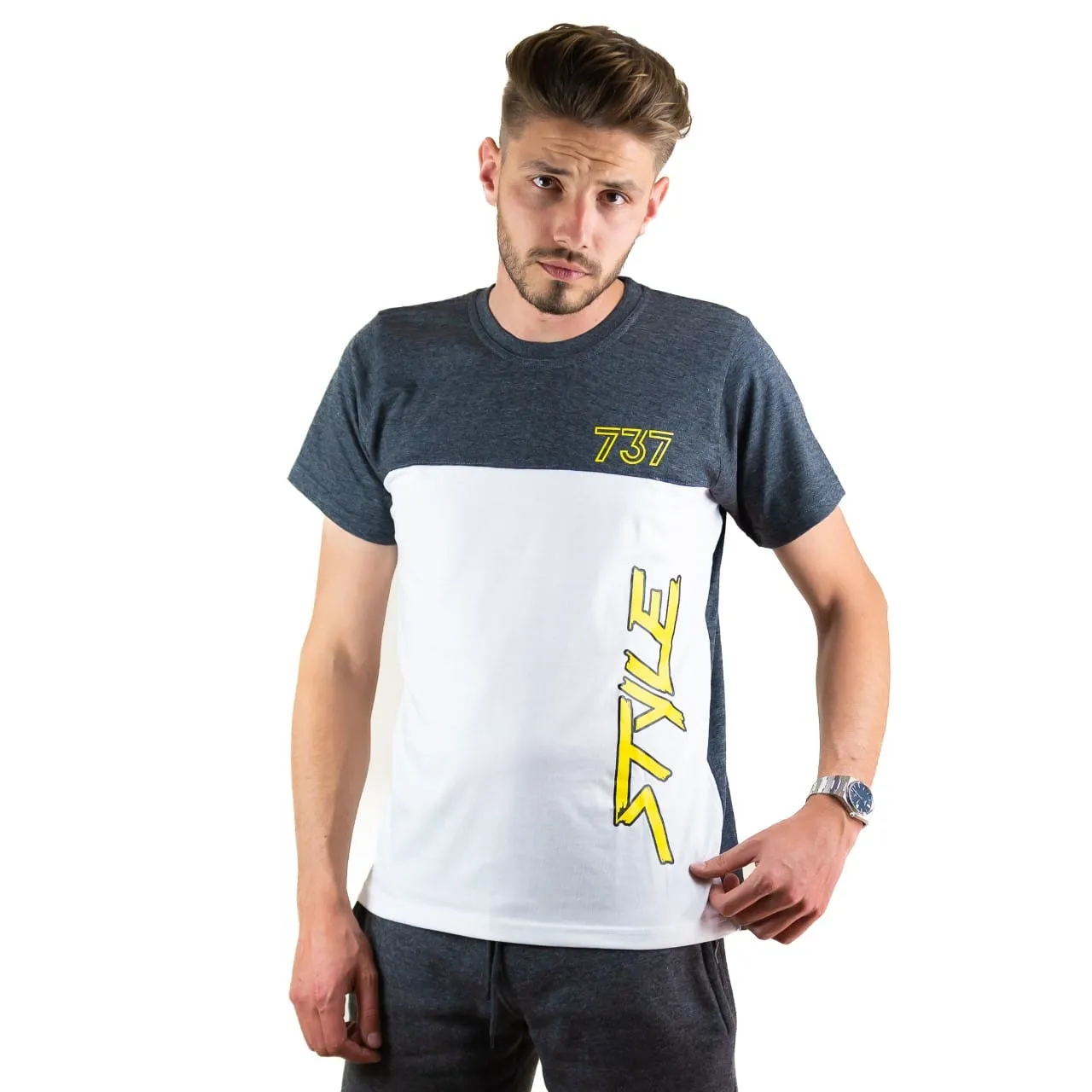 Tee-shirt 737 STYLE Gris et Blanc - Shop 737 Performance