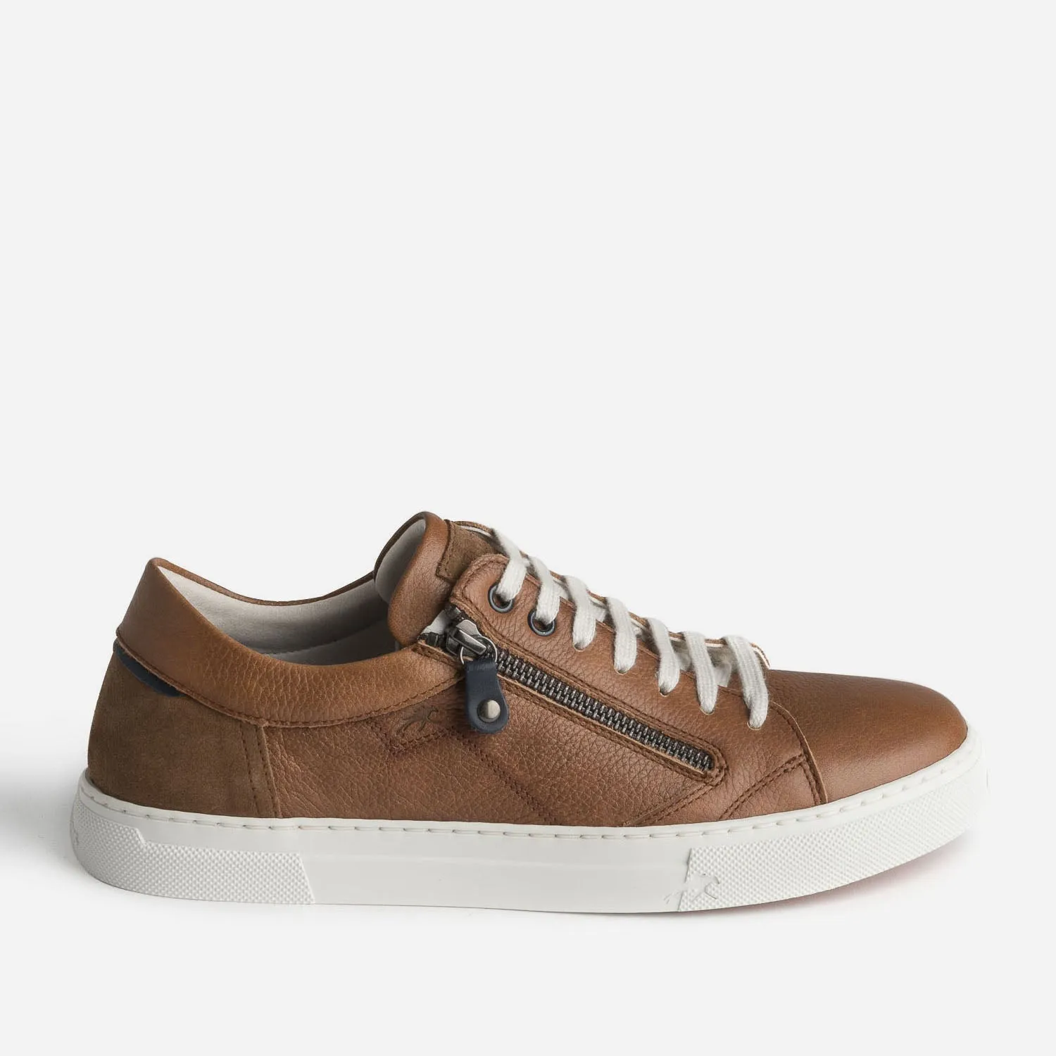 Tennis FLUCHOS cognac en cuir - Baskets / Tennis Homme | ERAM