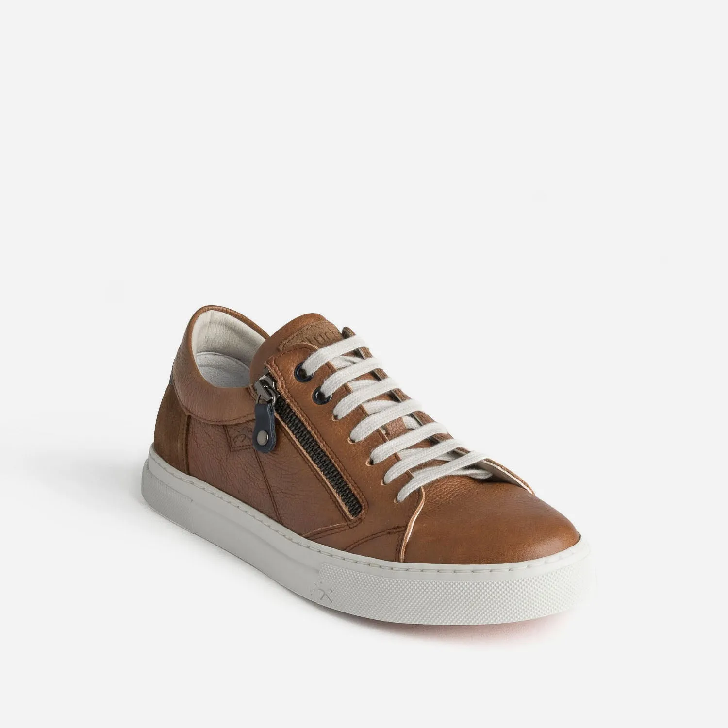 Tennis FLUCHOS cognac en cuir - Baskets / Tennis Homme | ERAM