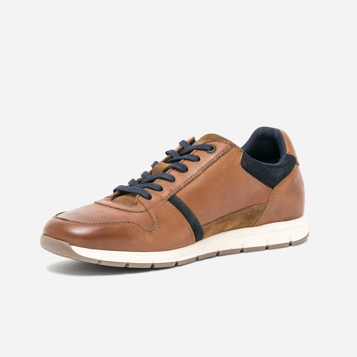 Tennis REDSKINS cognac et marine - Baskets / Tennis Homme | ERAM