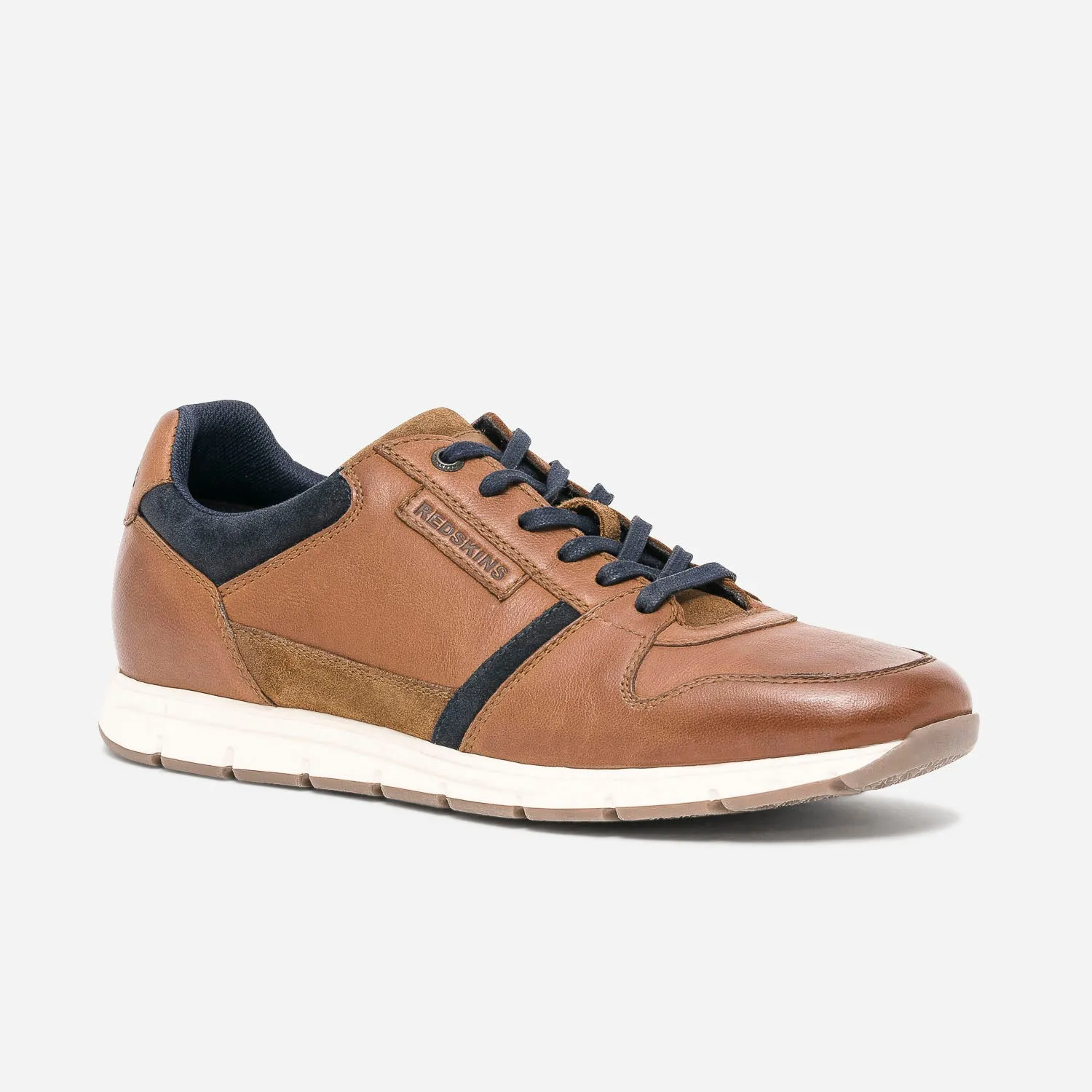 Tennis REDSKINS cognac et marine - Baskets / Tennis Homme | ERAM